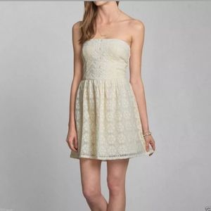 Abercrombie & Fitch Tessa Strapless Lace Dress XS